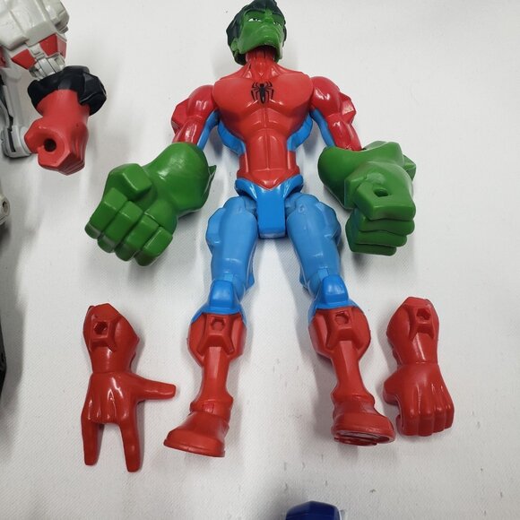 Hasbro Transformer Marvel Super Hero Mashers Lot of Mismatched Parts - Picture 5 of 10